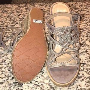 Johnston&Murphy Mindy Braided Ankle-Strap Wedge